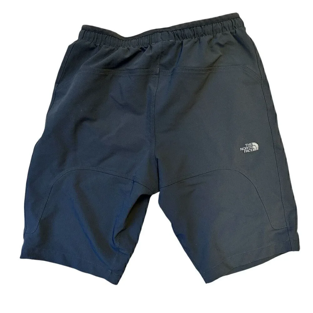 The North Face Mens Dark Gray Elastic Waist Long Breathable Pull On‎ Shorts M
